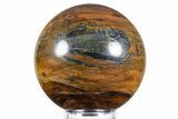 Polished Tiger's Eye Sphere - Top Quality #352455-1
